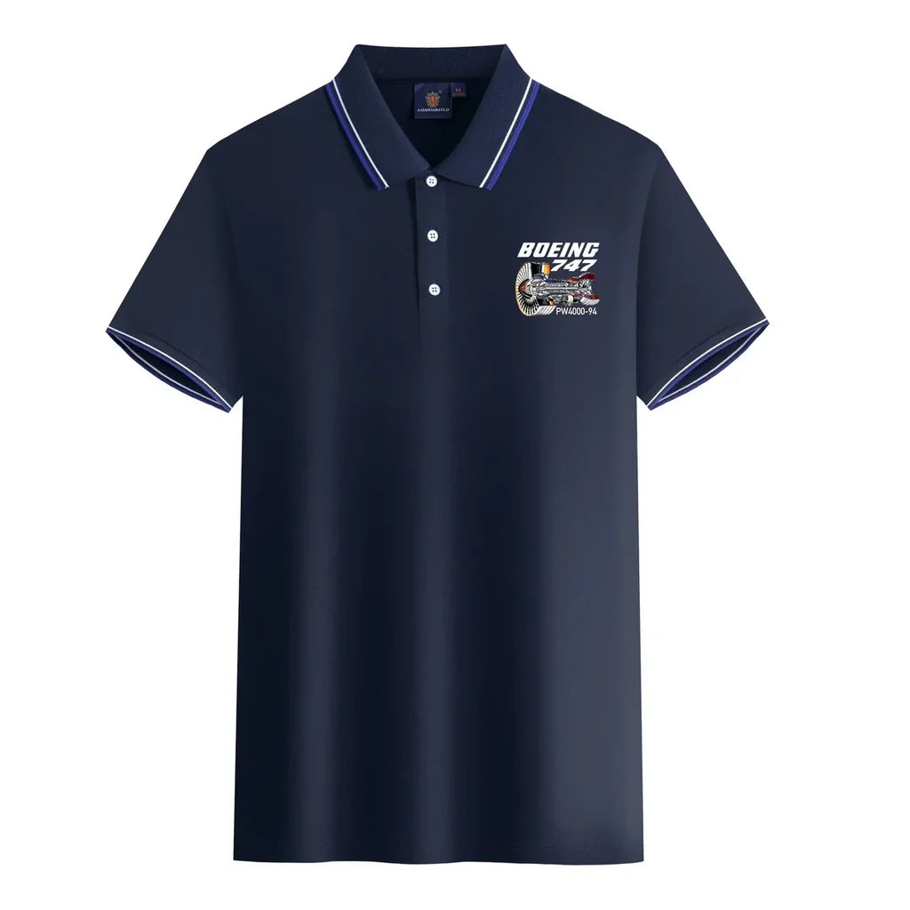 Customisable Boeing 747 Polo Shirt - view 6