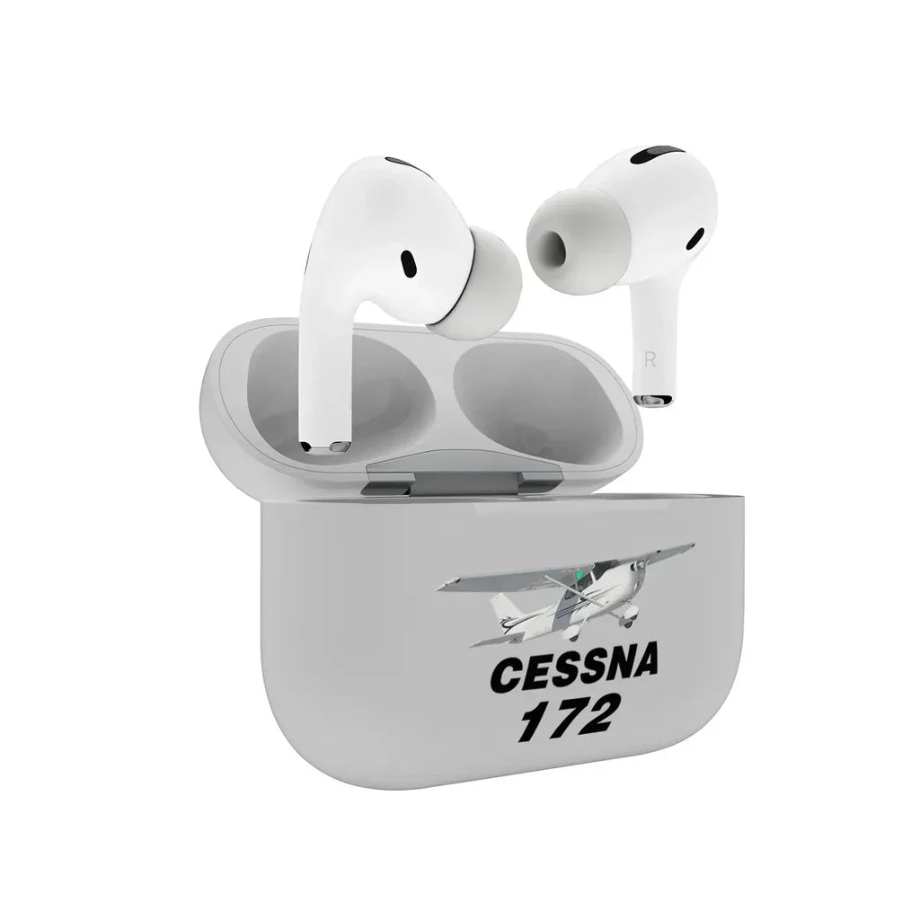 The Cessna 172 AirPods Pro plastic case - Light Gray