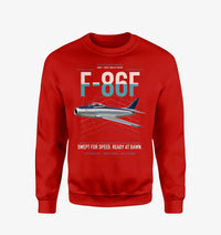 Thumbnail for F-86F Sabre design on red sweatshirt