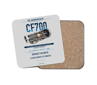 Thumbnail for CF700 design on light gray 1 piece coaster