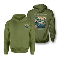 Thumbnail for VINTAGE G4437 - The Fog Horn Duet - Double-Side Hoodie design on greenarmy double side