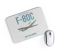 Thumbnail for F-80C Shooting Star design on light gray rectangle mouse pad