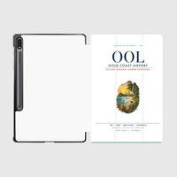 Thumbnail for Gold Coast Airport (OOL) design on white samsung tablet tablet case