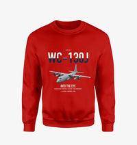 Thumbnail for WC-130J Hurricane Hunter design on red sweatshirt