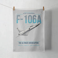 Thumbnail for F-106A Delta Dart design on light gray towel