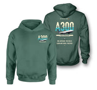 Thumbnail for Airbus A300C4-203 design on green hoodie