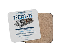Thumbnail for TPE331-12 design on light gray 1 piece coaster