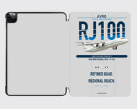 Thumbnail for Avro RJ100 design on light gray ipad tablet case
