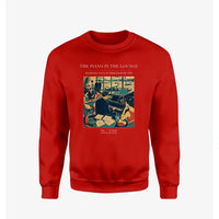 Thumbnail for VINTAGE G4301 - The Piano In The Lounge - Designed Sweatshirts design on red