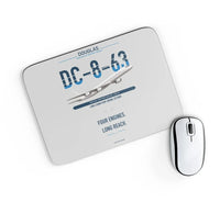 Thumbnail for Douglas DC-8-63 design on light gray rectangle mouse pad