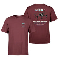Thumbnail for DJI Inspire 2 design on dark red t shirt