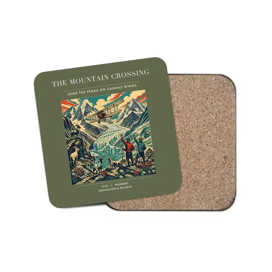 The Mountain Crossing - Designed Coasters design on green army 1-piece