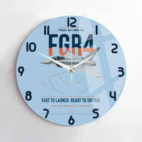 Thumbnail for Eurofighter Typhoon FGR4 design on light blue no frame wall clock
