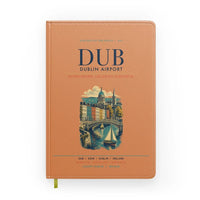 Thumbnail for Dublin Airport (DUB) design on orange notebook