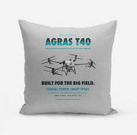 Thumbnail for DJI Agras T40 design on light gray pillow