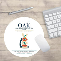 Thumbnail for Oakland San Francisco Bay Airport (OAK) design on white round mouse pad
