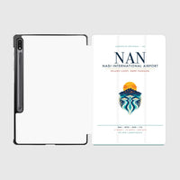 Thumbnail for Nadi International Airport (NAN) design on white samsung tablet tablet case