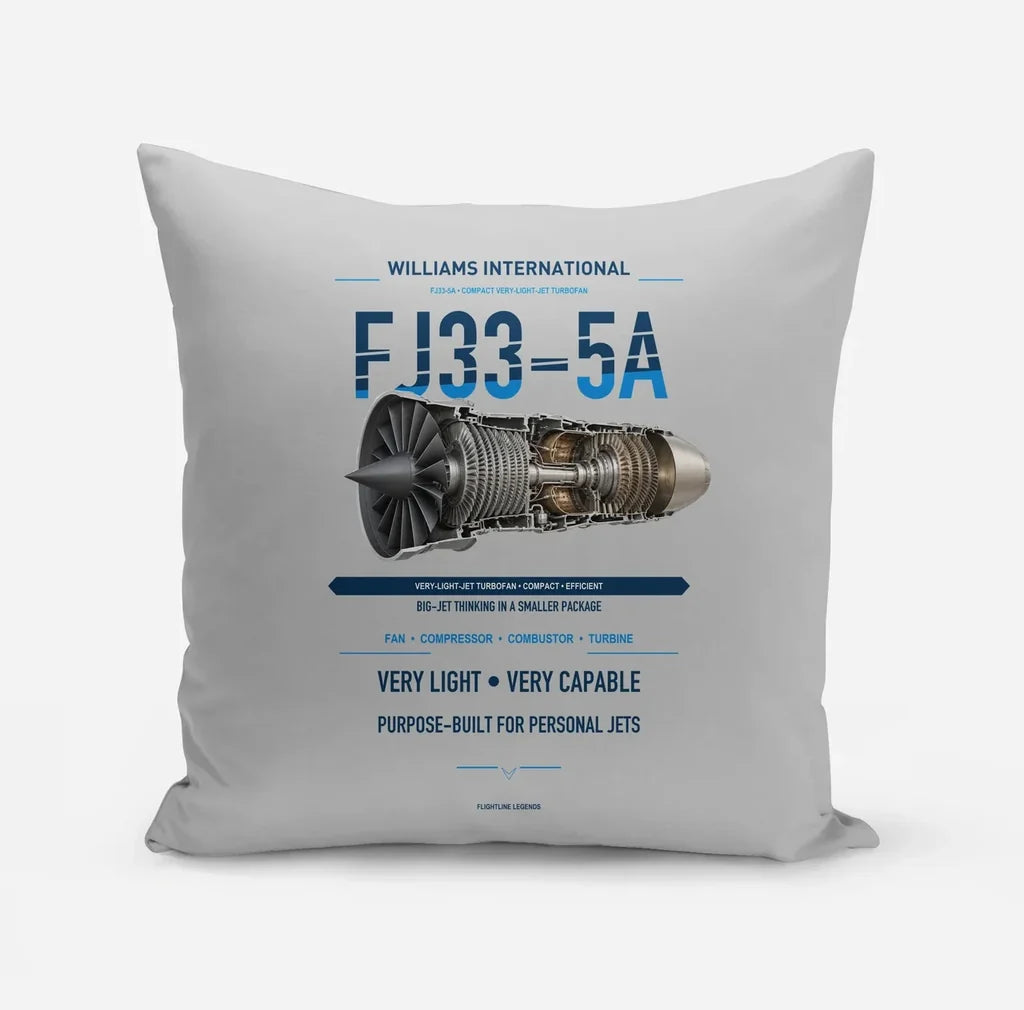 FJ33-5A design on light gray pillow