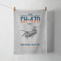Thumbnail for Boeing CH-47D design on light gray towel