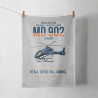 Thumbnail for MD Helicopters MD 902 Explorer design on light gray towel