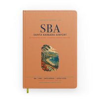 Thumbnail for Santa Barbara Airport (SBA) design on orange notebook