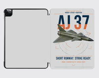 Thumbnail for Saab AJ 37 Viggen design on light gray ipad tablet case