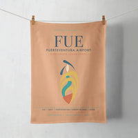 Thumbnail for Fuerteventura Airport (FUE) design on orange towel