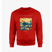 Thumbnail for VINTAGE G4180 - The First Light Preflight - Designed Sweatshirts design on red