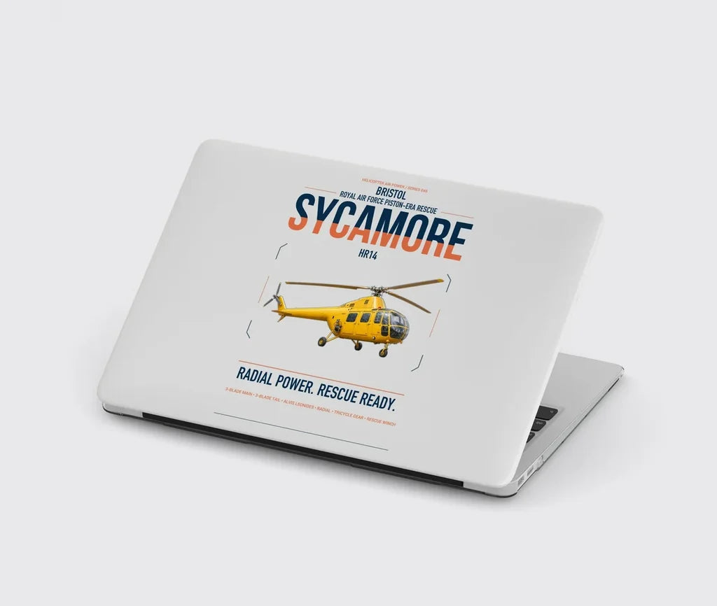 Bristol Sycamore HR14 design on light gray MacBook case