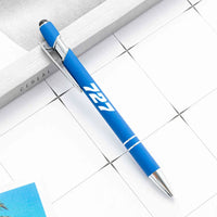 Thumbnail for Boeing 727 Flat Text touch pen - blue