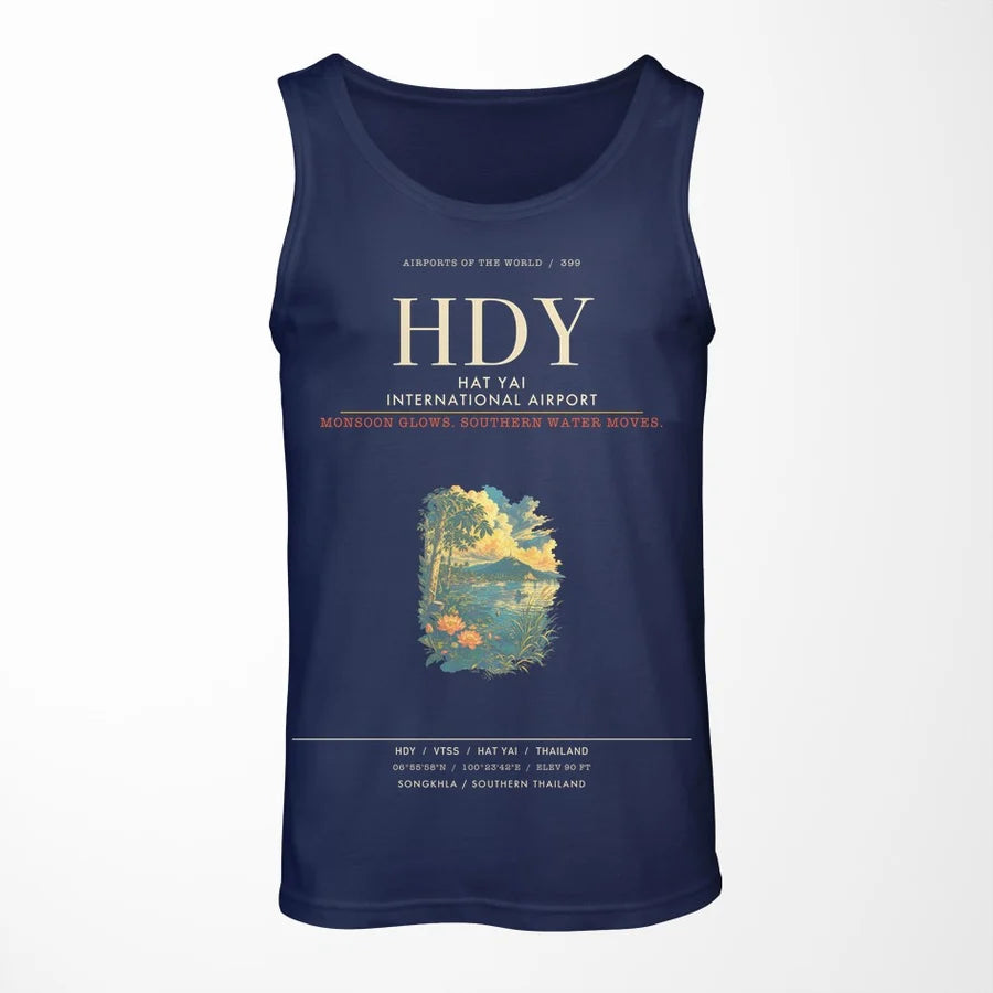 Hat Yai International Airport HDY Tank Top - Dark Blue