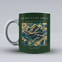 Thumbnail for VINTAGE G4083 - The Mountain Airway - Ceramic Mug design on darkgreen