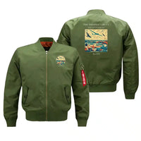 Thumbnail for VINTAGE G4474 - The Thermal Circus - Bomber Jacket design on green