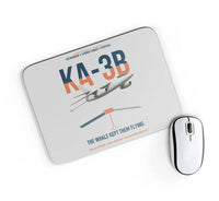 Thumbnail for KA-3B Skywarrior design on light gray rectangle mouse pad