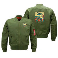 Thumbnail for VINTAGE G4259 - The Flour Bomb Drop - Bomber Jacket design on green