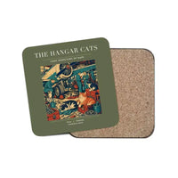Thumbnail for The Hangar Cats - Designed Coasters design on green army 1-piece