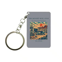 Thumbnail for VINTAGE G4151 - The Desert Mail Stop - Designed Key Chain design on gray
