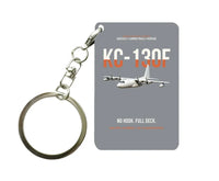 Thumbnail for KC-130F BuNo 149798 design on gray designed key chain, double-side print