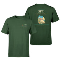 Thumbnail for La Palma Airport (SPC) design printed on dark green double-side t-shirt