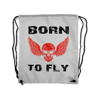 Thumbnail for Born to Fly Drawstring Bag - view 6