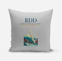 Thumbnail for Redding Regional Airport (RDD) design on light gray pillow