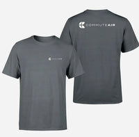Thumbnail for CommuteAir logo on gray double side t shirt