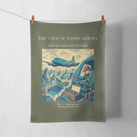 Thumbnail for VINTAGE G4293 - The Cave Of Winds Survey - Designed Towels design on greenarmy