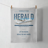 Thumbnail for Handley Page HPR.7 Dart Herald design on light gray towel