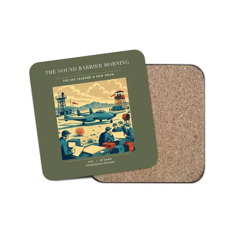 The Sound Barrier Morning - Designed Coasters design on green army 1-piece