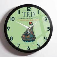Thumbnail for Trondheim Airport Vrnes TRD Wall-Clock Framed - Light Green