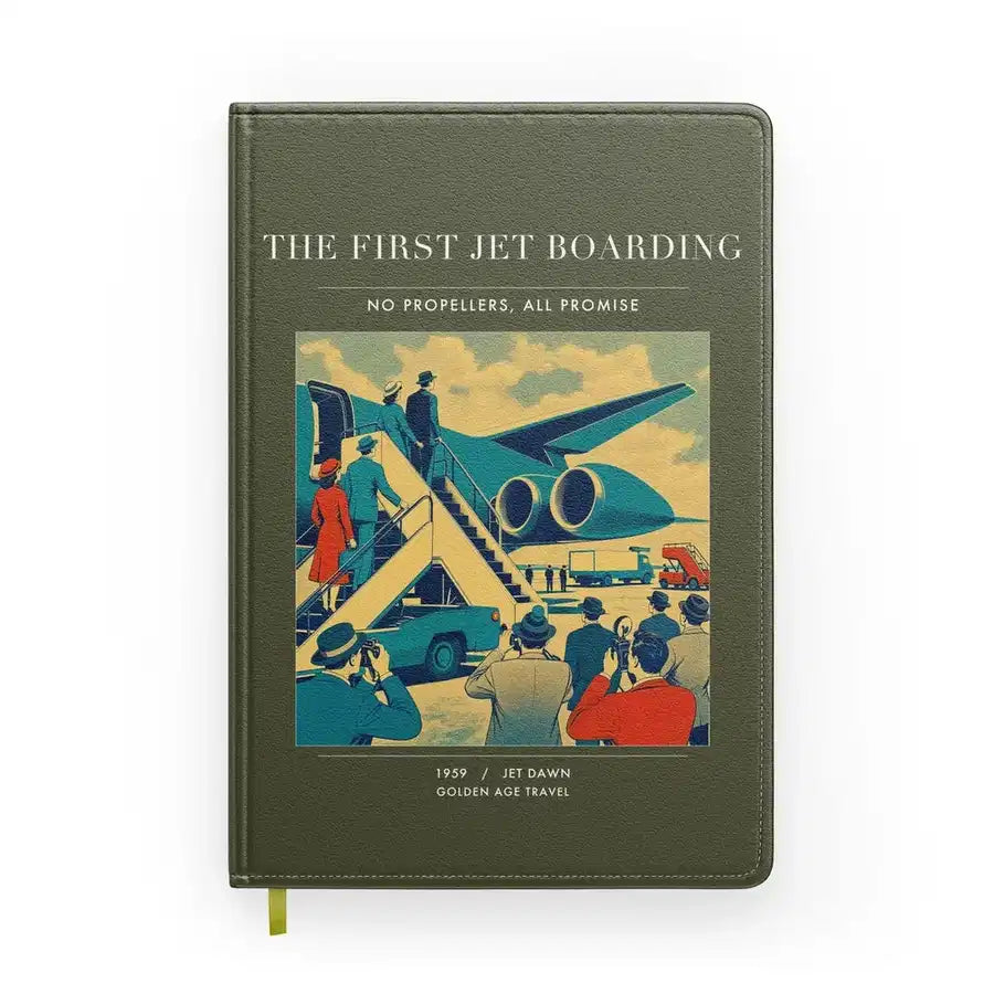 VINTAGE G4228 - The First Jet Boarding - Designed Notebooks design on greenarmy