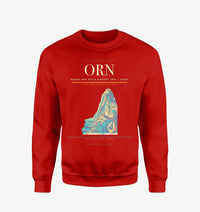 Thumbnail for Ahmed Ben Bella Airport (ORN) design on red sweatshirt