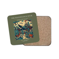 Thumbnail for The Maintenance Dock - Designed Coasters design on green army 1-piece