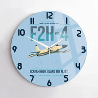 Thumbnail for F2H-4 Banshee design on light blue no frame wall clock